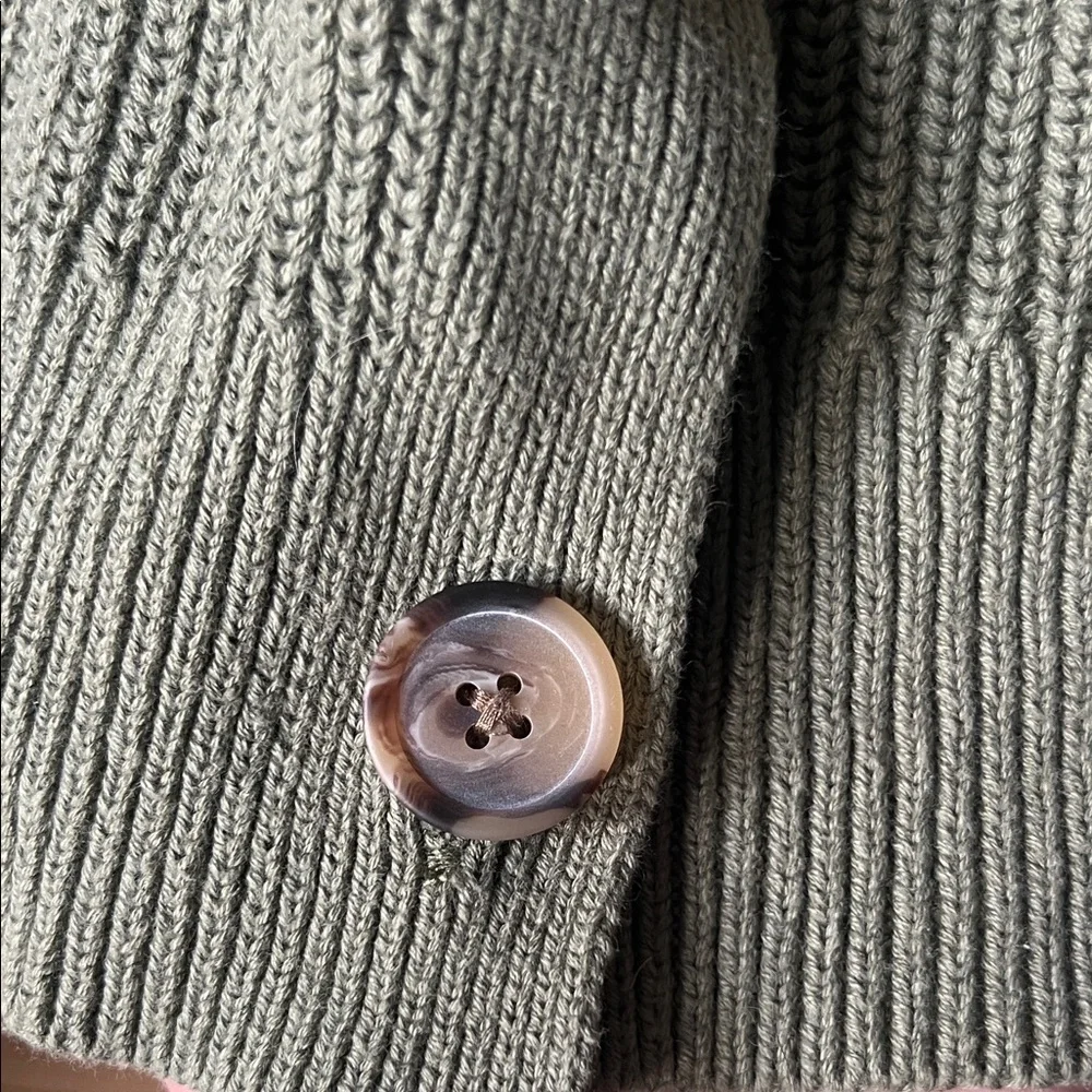 Old Navy Olive Cardigan Sweater - Picture 6 of 6